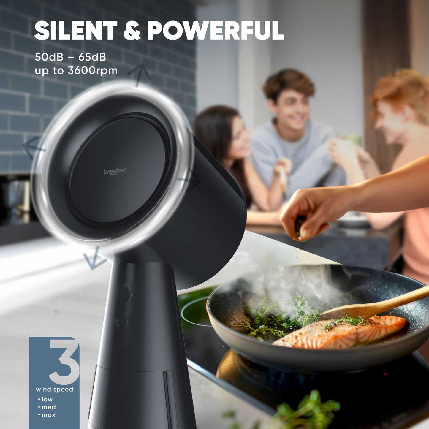 BREETEE Portable Range Hood (black)
