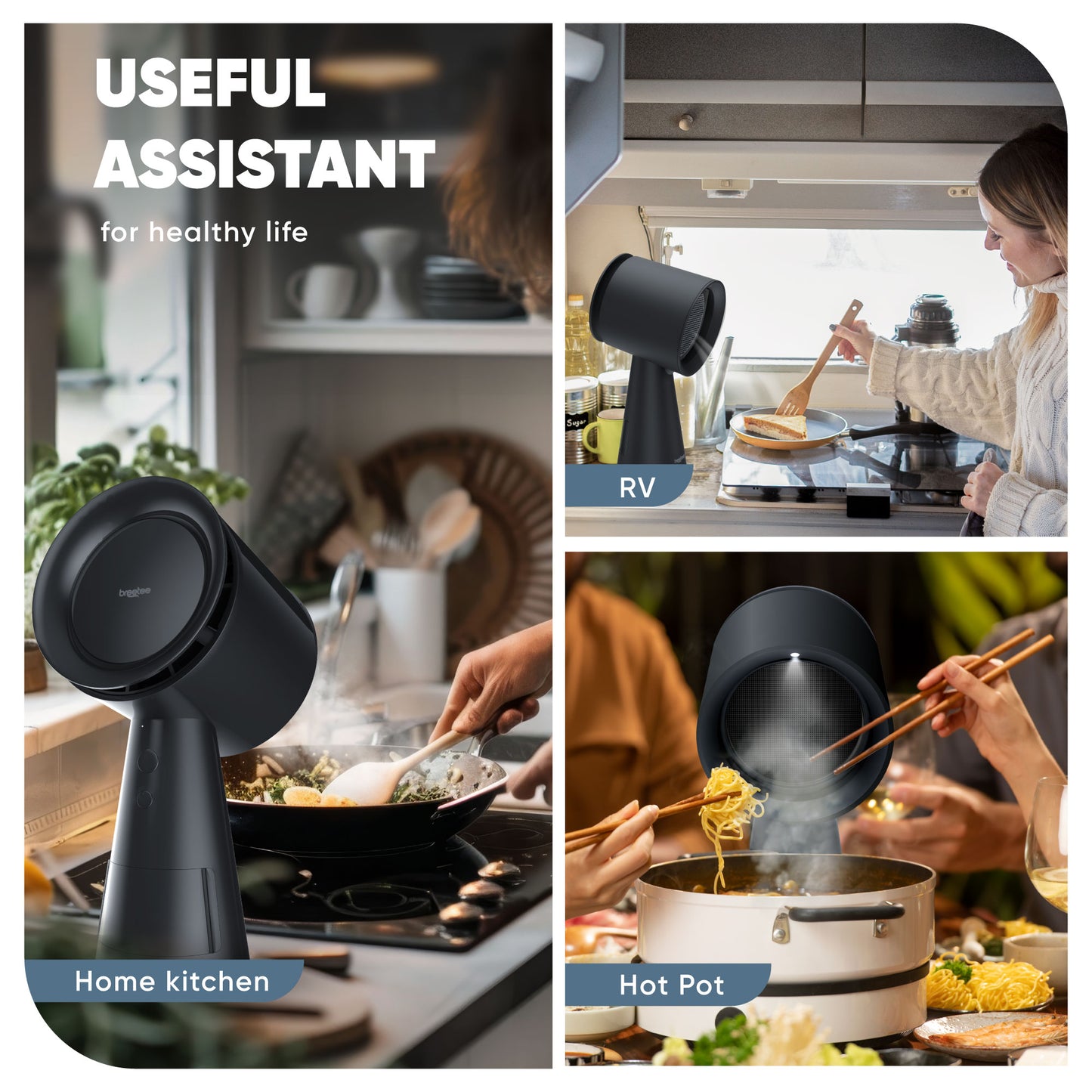 BREETEE Portable Range Hood (black)