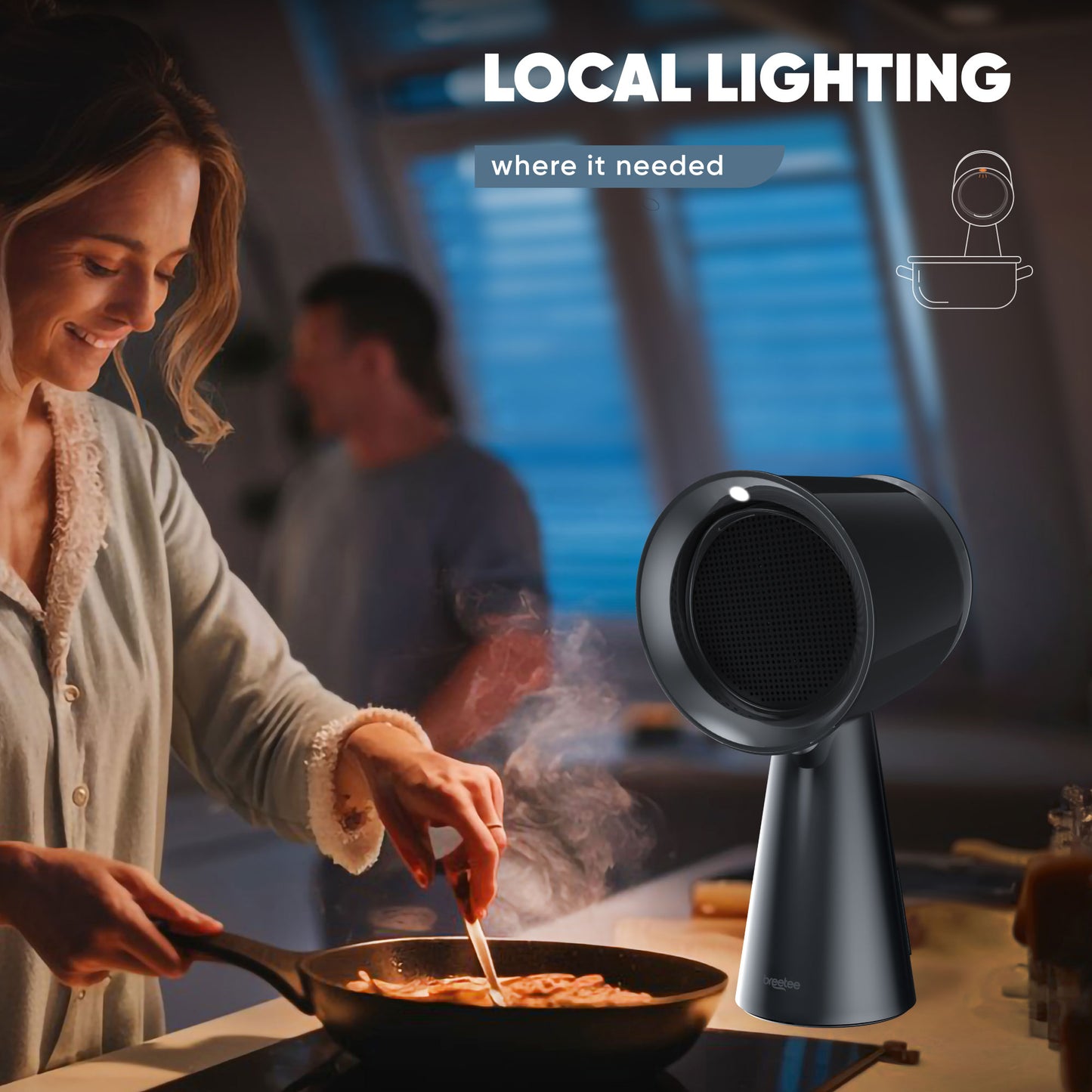 BREETEE Portable Range Hood (black)