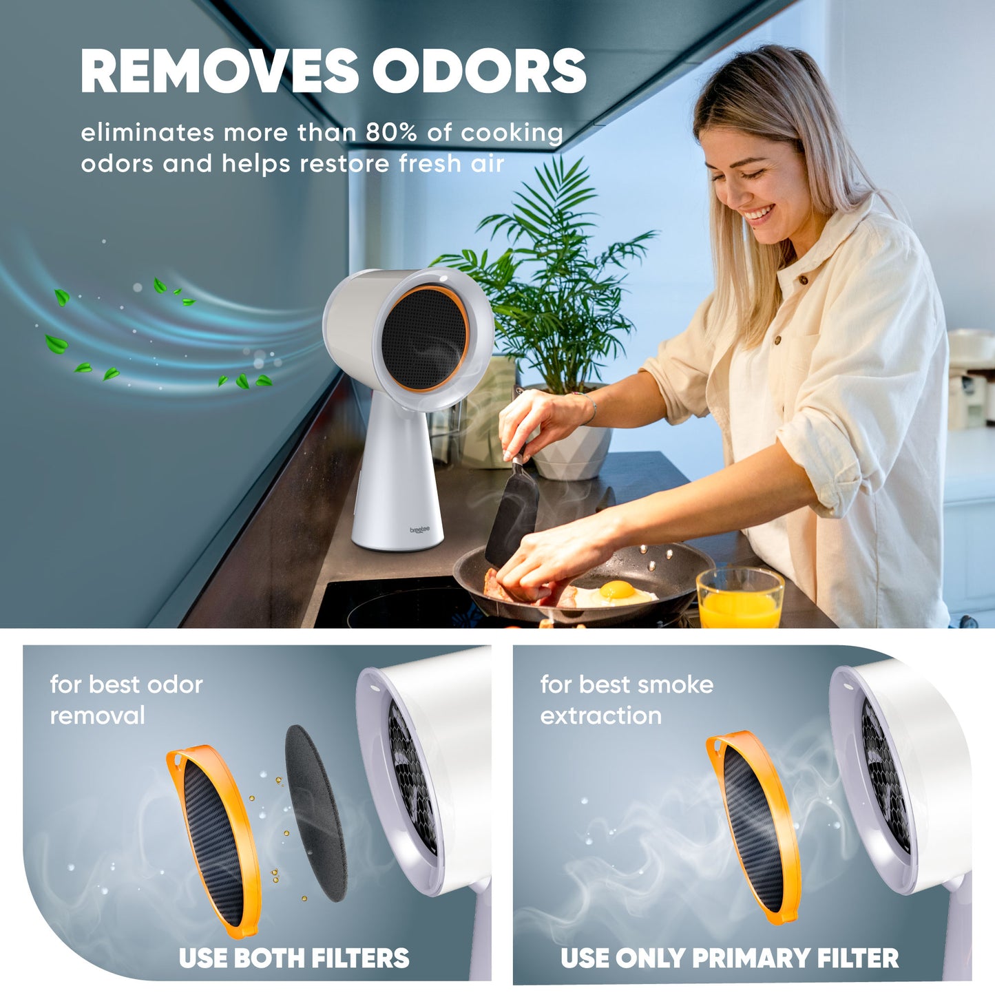 BREETEE Portable Range Hood (off-white)