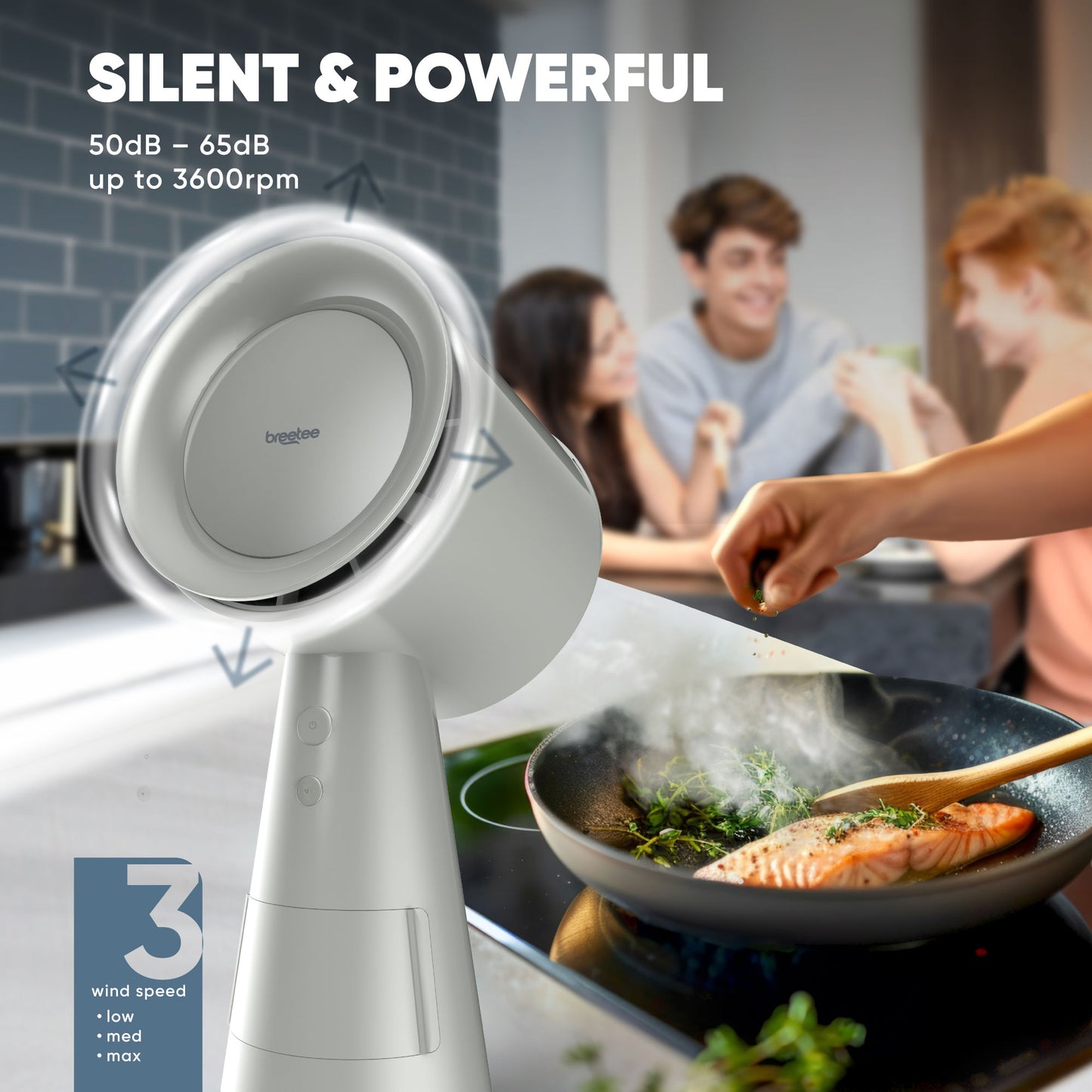 BREETEE Portable Range Hood (off-white)