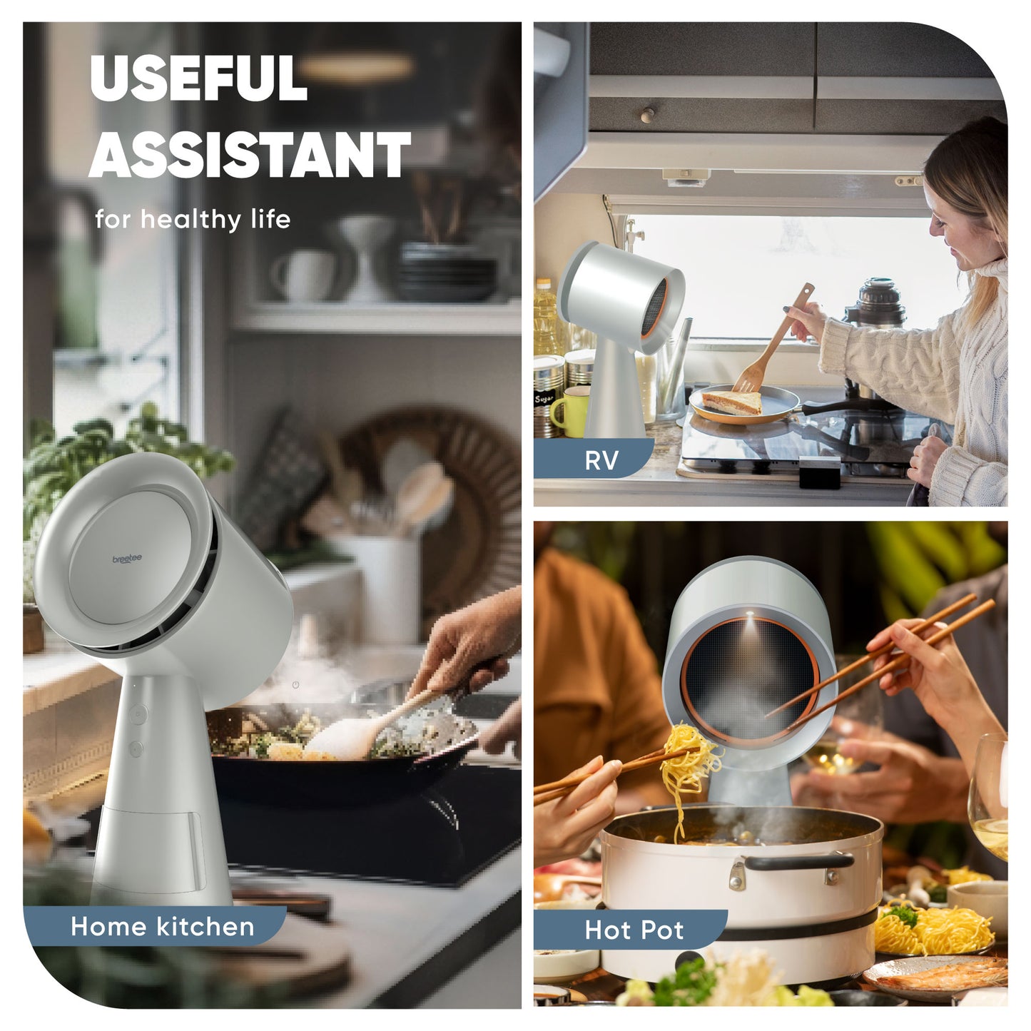 BREETEE Portable Range Hood (off-white)