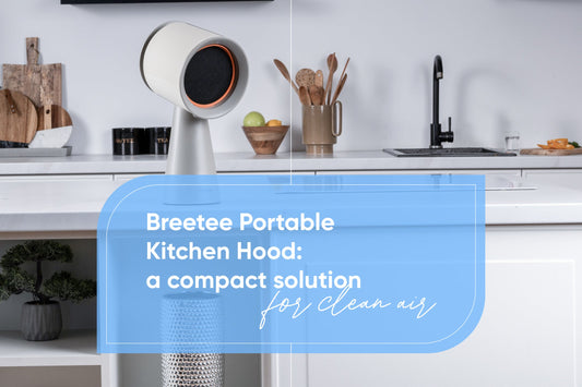 Breete Portable Range Hood displayed in a modern kitchen setup.