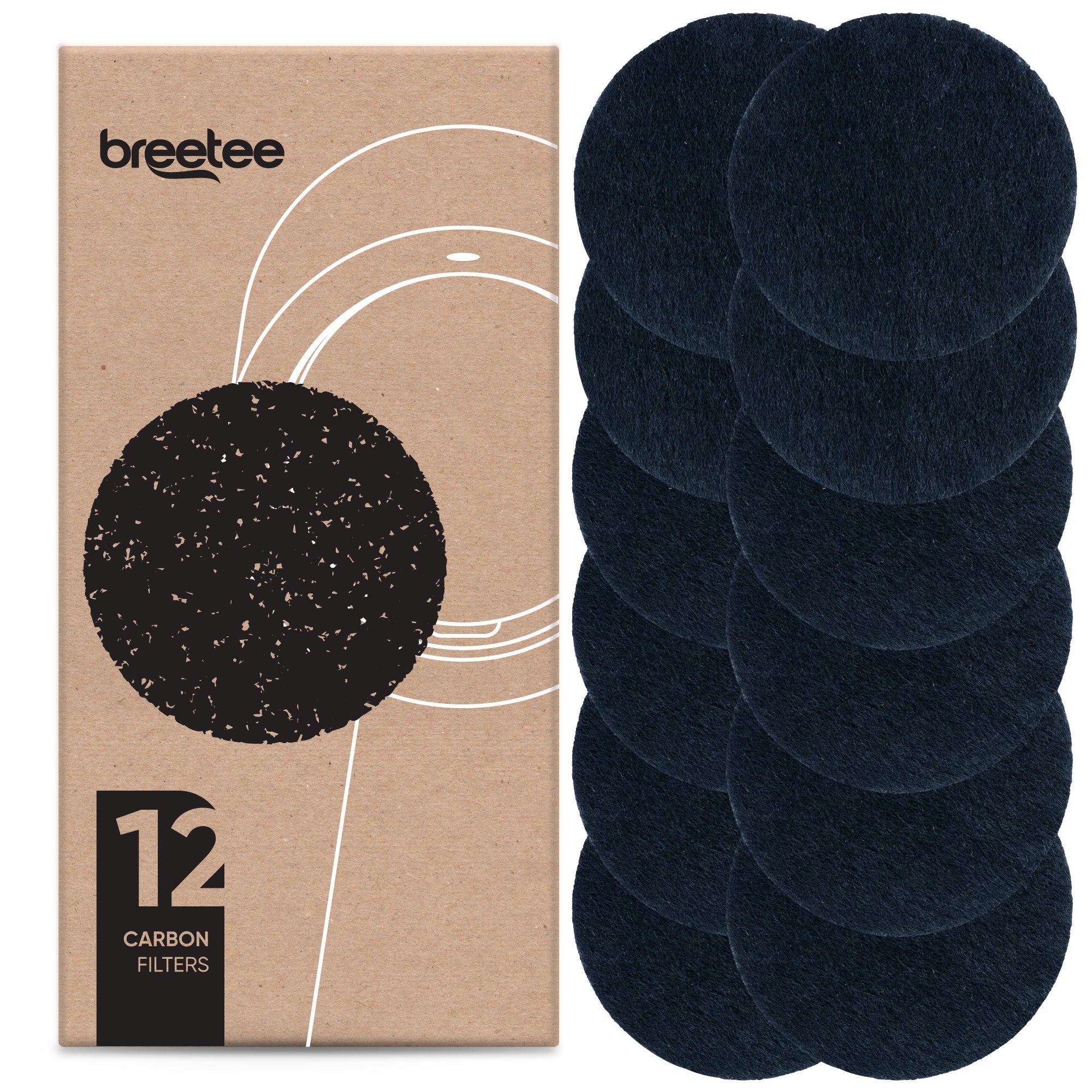 BREETEE Activated Carbon Filters (12 pack)