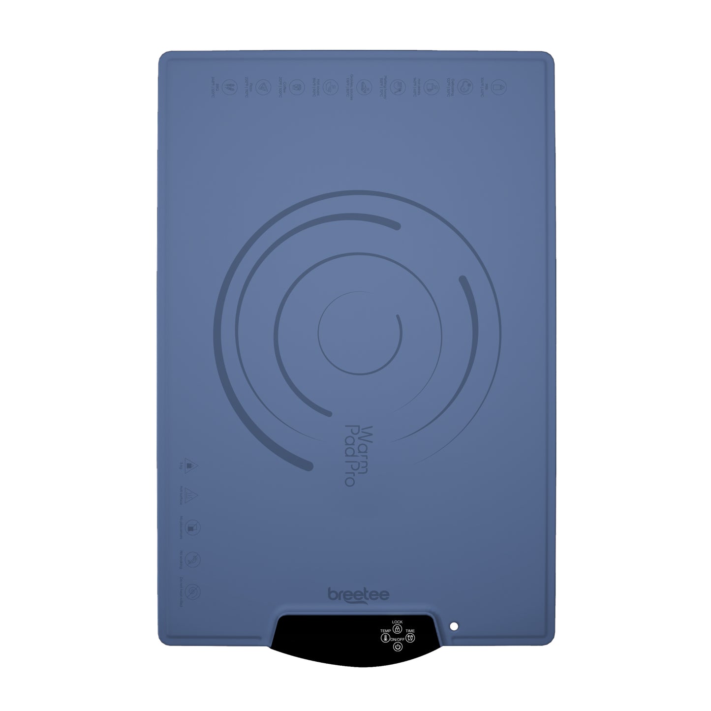 BREETEE WarmPad Pro - Electric Food Warming Mat  Keep Every Meal Warm  Silicone Heating Mat with 9 Temperature Settings from 104°F to 248°F - Roll Up Warming Mat for Dinner, Party, Events