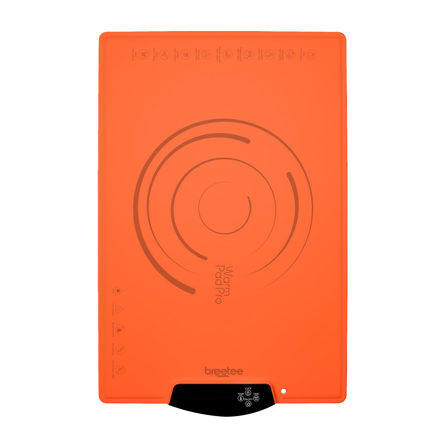 BREETEE WarmPad Pro - Electric Food Warming Mat  Keep Every Meal Warm  Silicone Heating Mat with 9 Temperature Settings from 104°F to 248°F - Roll Up Warming Mat for Dinner, Party, Events