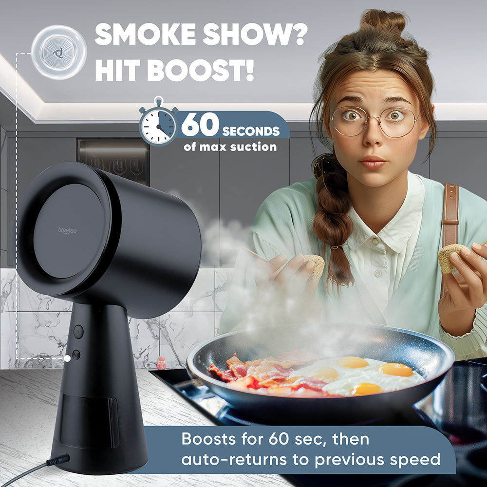 Breetee Portable Range Hood Black