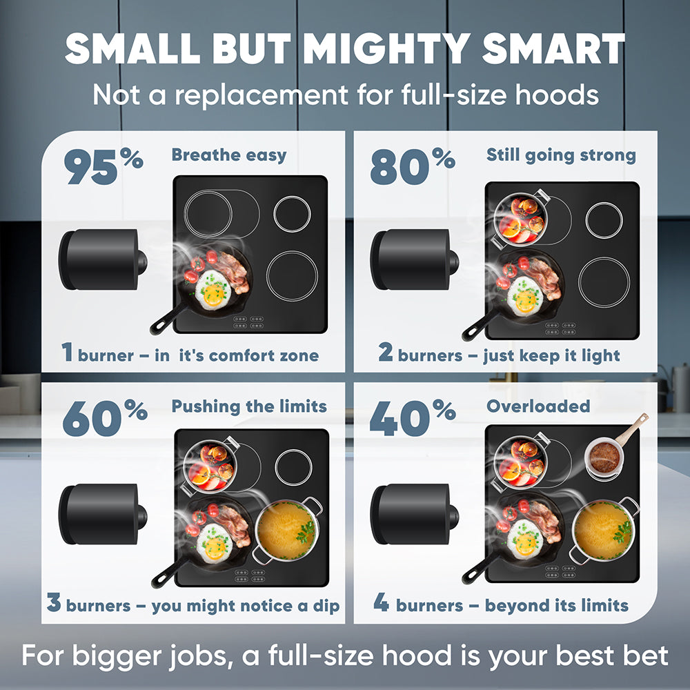 Breetee Portable Range Hood Black