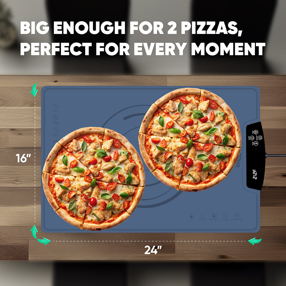 BREETEE WarmPad Pro - Electric Food Warming Mat  Keep Every Meal Warm  Silicone Heating Mat with 9 Temperature Settings from 104°F to 248°F - Roll Up Warming Mat for Dinner, Party, Events