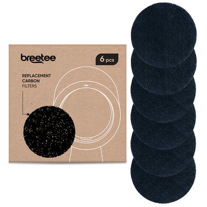 BREETEE Activated Carbon Filters (6 pack)